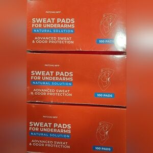 Lot Of 3 Boxes Womens Sweat Pads for Underarms 100 Count Each Plus Suprise Gift